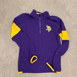Minnesota Vikings, quarter zip shirt, boys, size small or 8
